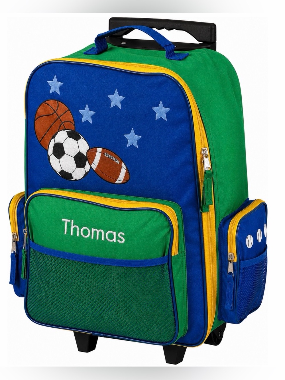 All Star Sports Kids Rolling Luggage by Stephen Joseph | Personalized “Thomas”